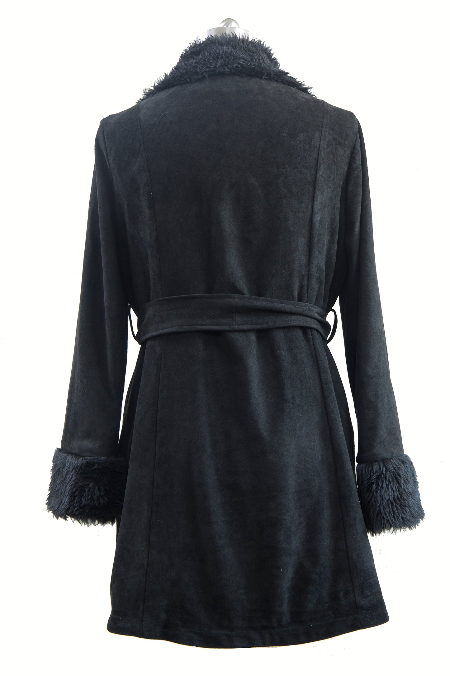 Ladies Faux Suede Parka 24L03