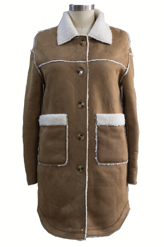 Ladies Faux Suede Jacket 24LS01